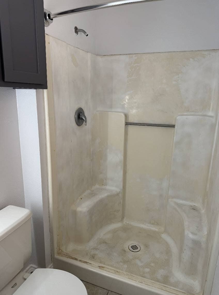 Shower & Wall Refinishing: before